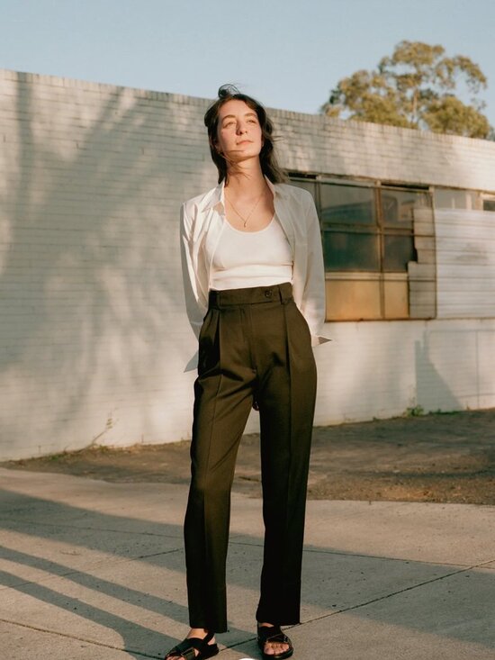 Caves Collect Pants - Kate Black Wool Pants